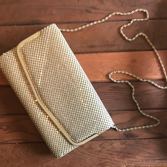 Taupe and Gold Metal Mesh Clutch/Purse - Picture 3 of 6